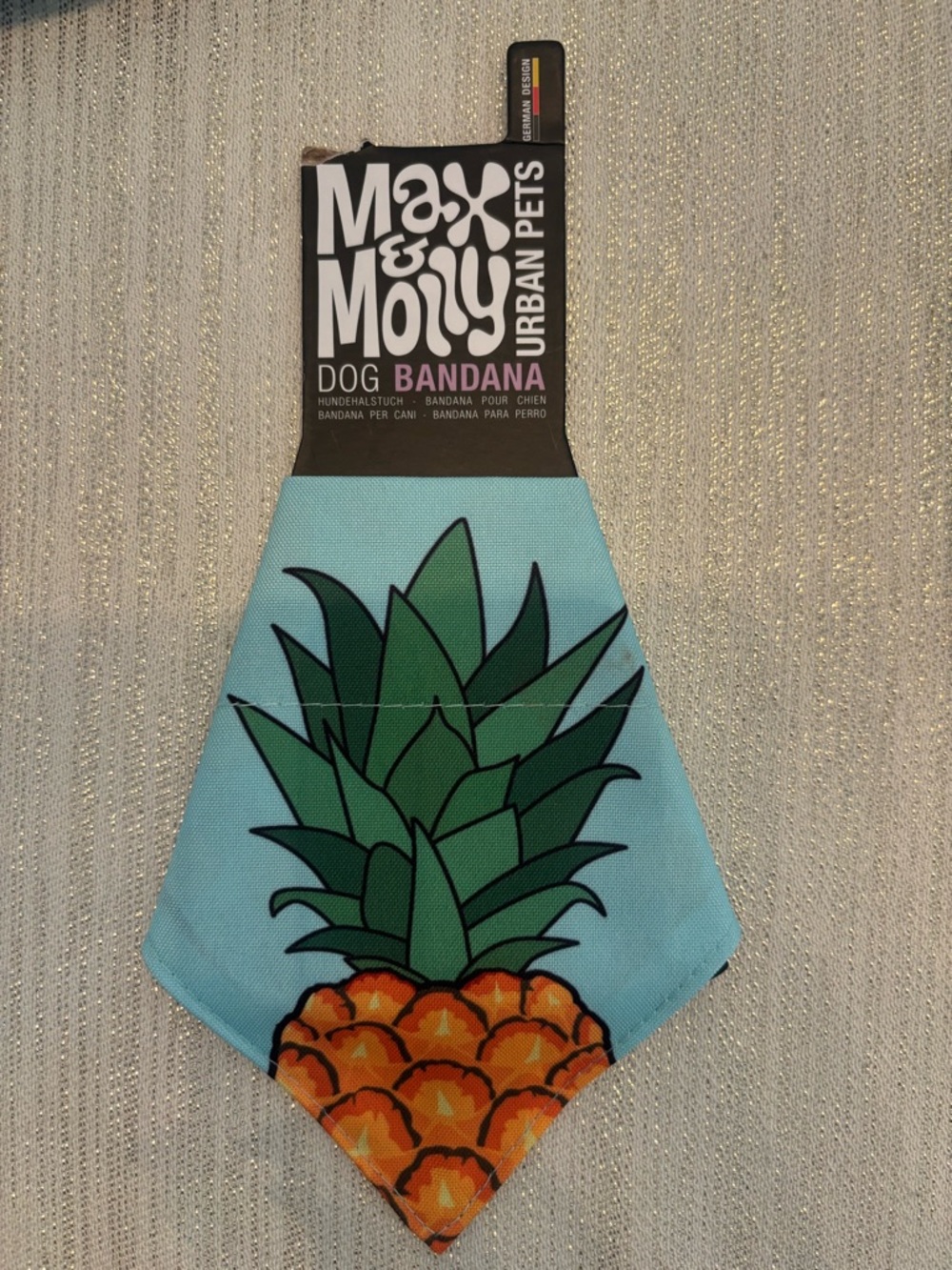 Max and Molly Pineapple Dog Bandana